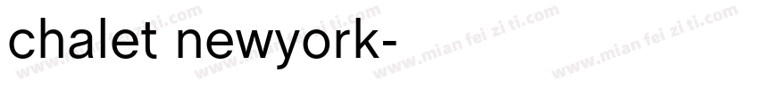 chalet newyork字体转换